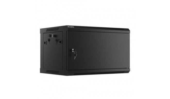 Lanberg WF01-6406-00B 6U seinapealne rack must kapp