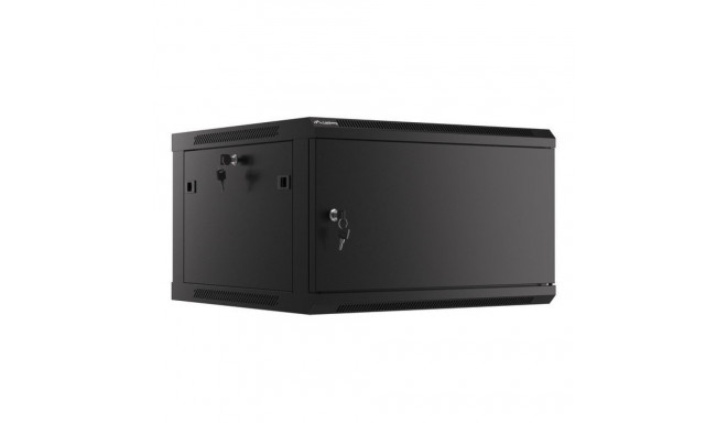 Lanberg WF01-6606-00B seinakinnitusega rack-kapp 6U Must