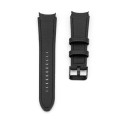 Connect 20mm Silicone Patch Leather Strap (130mm M/L) Black