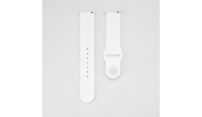 Connect 22mm Silicone Loop Watch Strap (S/M 110mm) White