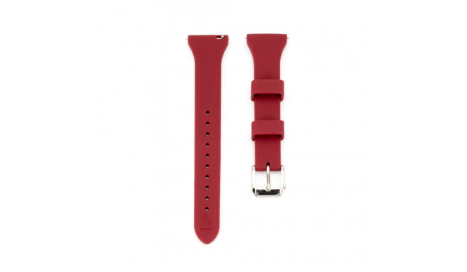 Connect 22mm T-buckle Silicone Loop Watch Strap (130mm M/L) Plum