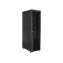 RACK CABINET 19" FREE-STANDING 47U/800X1200 (FLAT PACK) WITH GLASS DOOR LCD BLACK LANBERG V2