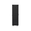 RACK CABINET 19" FREE-STANDING 42U/600X600 (FLAT PACK) WITH GLASS DOOR LCD BLACK LANBERG V2