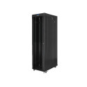 RACK CABINET 19" FREE-STANDING 47U/800X1200 (FLAT PACK) WITH GLASS DOOR LCD BLACK LANBERG V2