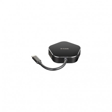 D-Link USB-C jaotur 4-ühes HDMI ja Power Delivery
