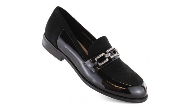 Filippo W PAW544 black shoes with cubic zirconia (37)