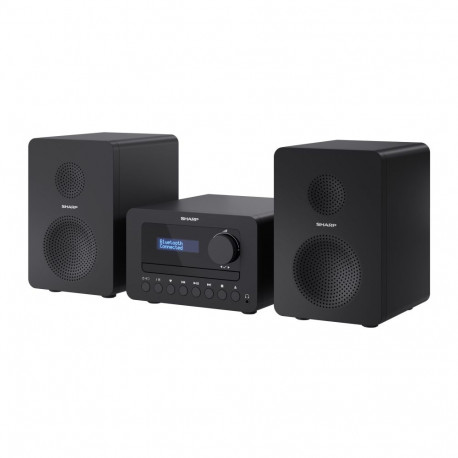 Sharp XL-B520D(BK) Tokyo Hi-Fi Micro System 2.0, FM/DAB/DAB+/USB, CD, Bluetooth 5.0, Aux-in, Black |