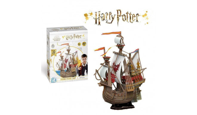 Harry Potter - Puzzle 3D 207 elementów w ozdobnym pudełku (Statek Durmstrang)