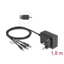 Delock External Power Supply DC 3.5 x 1.35 mm, DC 5.5 x 2.1 mm, DC 5.5 x 2.5 mm 5.0 V / 2.0 A / 10.0