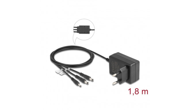 Delock External Power Supply DC 3.5 x 1.35 mm, DC 5.5 x 2.1 mm, DC 5.5 x 2.5 mm 5.0 V / 2.0 A / 10.0