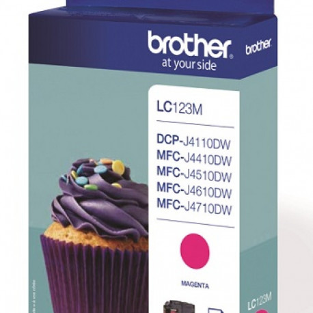 BROTHER LC-123M TONER MAGENTA 600P