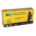 HW Max puudrivabad nitriilkindad mustad M/8