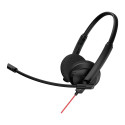 CANYON PC headset HS-07 PC Mic 3.5/USB Flat 2.8m Black