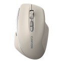 CANYON mouse MW-21 BlueLED 7buttons Wireless Cosmic Latte