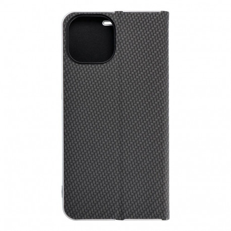 Case Luna Book Carbon iPhone 15, black