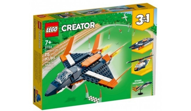 LEGO Creator 31126 Ülikiirusega reaktiivlennuk