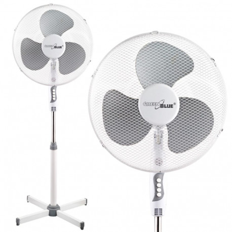 GreenBlue Floor Fan,40W, with 3 levels of airflow, 1.20 m high, 1.5m cable, GB560