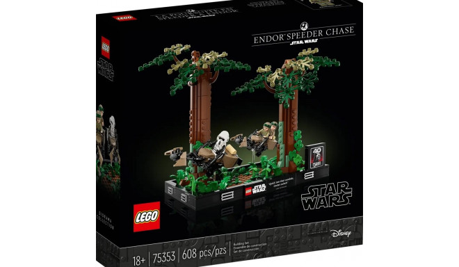 LEGO STAR WARS 75353 DIORAMA: ENDORI SPEEDERI JÄLGIMINE