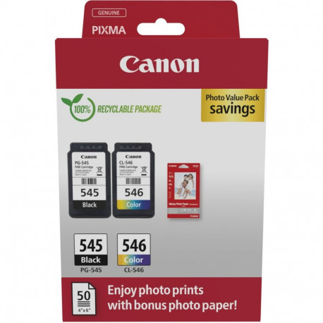 Canon ink PG-545/CL-546 8287B008 Multipack, black/color + photo paper