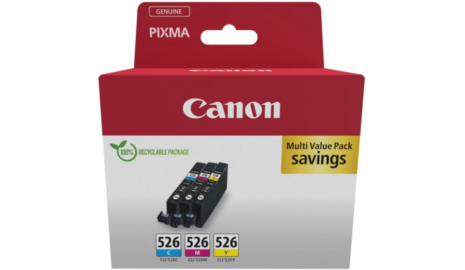 "Canon Tinte CLI-526 4541B018 3er Multipack (CMY)"