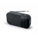 Muse M-025 R, Portable radio, Black