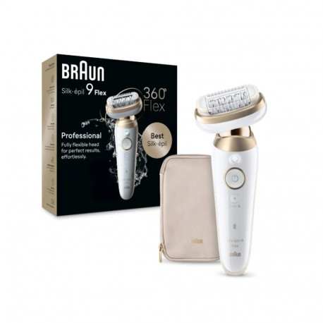 Braun epilaator 9-011 3D Silk-epil 9 Flex maksimaalne tööaeg 50 min 2 võimsustaset märg ja kuiv valg