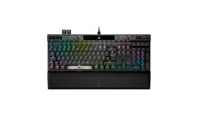 Corsair MGX Switch mänguklaviatuur K70 MAX RGB juhtmega RGB LED valgus NA must magnet-mehaaniline