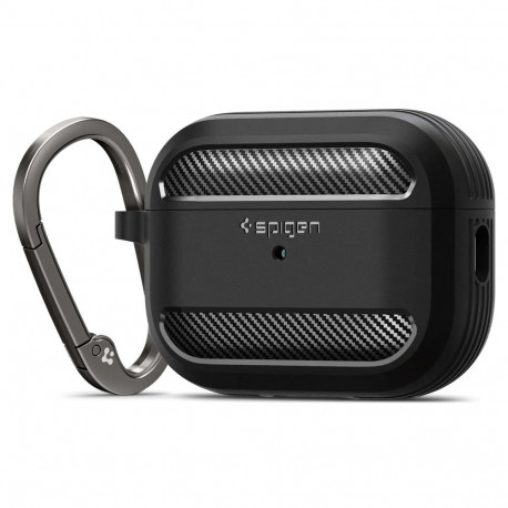 Kaitseümbris Rugged Armor, Apple AirPods Pro (2.gen) / AirPods Pro, must, Spigen