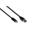 Alcasa GC-M0127 USB cable 1 m USB 3.2 Gen 1 (3.1 Gen 1) USB A USB C Black