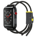 Baseus Regulējama sporta siksniņa Let`s Go Apple Watch 3|4|5|6|SE 38|40mm (LBAPWA4-AGY) Pelēki dzelt