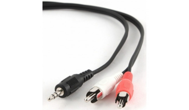 Cable Gembird 3.5mm Jack - 2x RCA 0.2m black