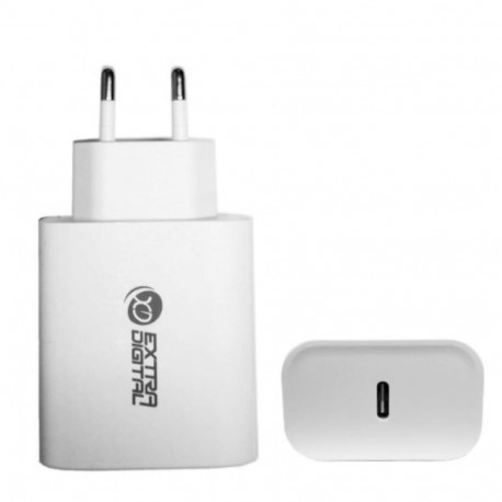 Charger EXTRA DIGITAL USB Type-C: 220V, 20W, PD