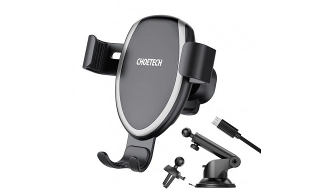 Car Phone Mount CHOETECH, with wireless charging function, 10W
