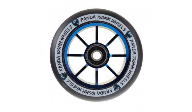 Tõukeratta ratas Panda Spoked V2 Pro Scooter Wheel 100mm Blue Chrome