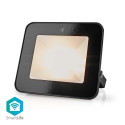 Smart LED floodlight, 230V AC, 20W, 1600lm, RGB+CCT 2700 - 6500K, IP65, Wi-Fi controllable, Nedis Sm