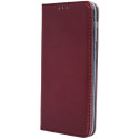 Kaardivahega mobiiliümbris Setty Redmi A3 Wallet Smart Magnetic, tumepunane