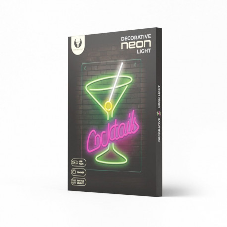 Neon PLEXI LED COCKTAILS pink green FPNE02X Forever Light