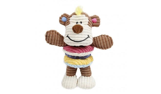 Koera mänguasi Monkey Play Squeaker & TPR Ring 16x19cm