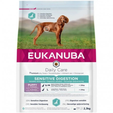 EUKANUBA Puppy kanalihaga tundliku seedimisega koertele 2.3 kg