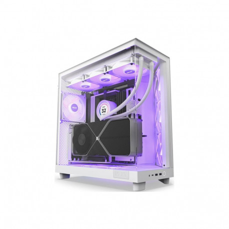 NZXT PC korpus H6 Flow RGB midi tower valge