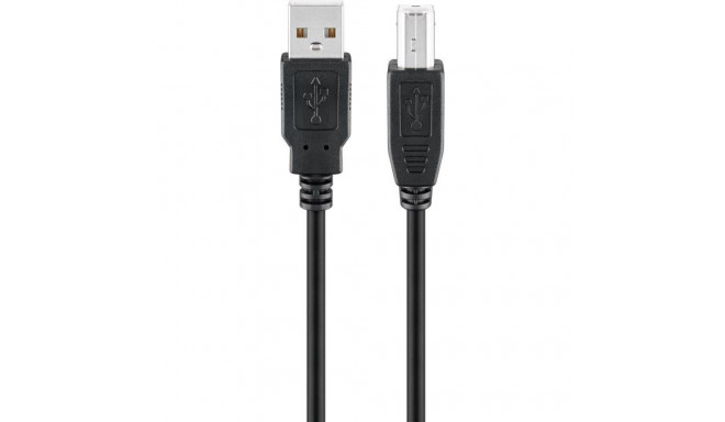 USB kaabel Wentronic USB-A - USB-B, 2.0, 1.8m