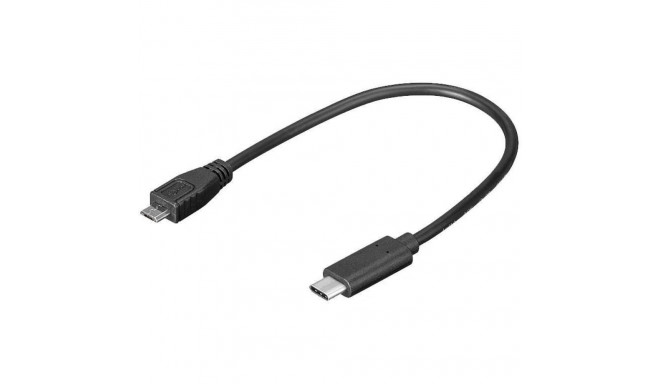 USB kaabel Microconnect USB-C - Micro USB 0.2m