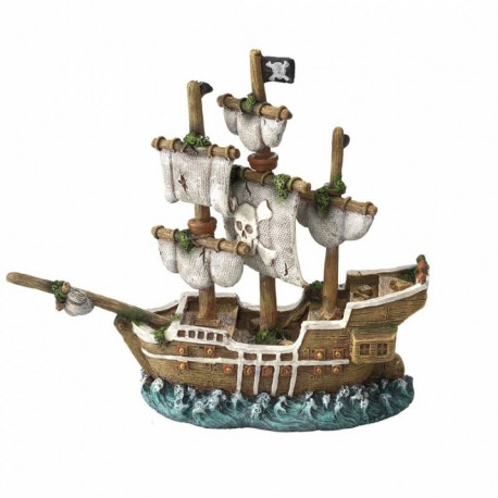 Aquarium decoration, sailor ship 20x6,5x16cm