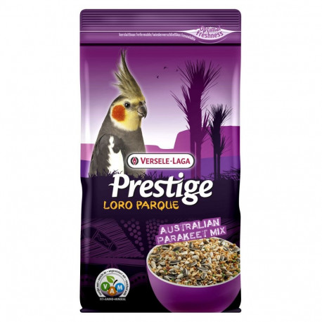 Loro Parque Australian Parakeet mix enriched seed mixture with extruded VAM-pellets 1kg, Prestige