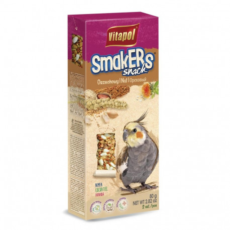 Treat for cockatiel SMAKERS nut 2pcs 90g
