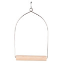 Toy for parrots arch swing, wood, 15 × 27 cm