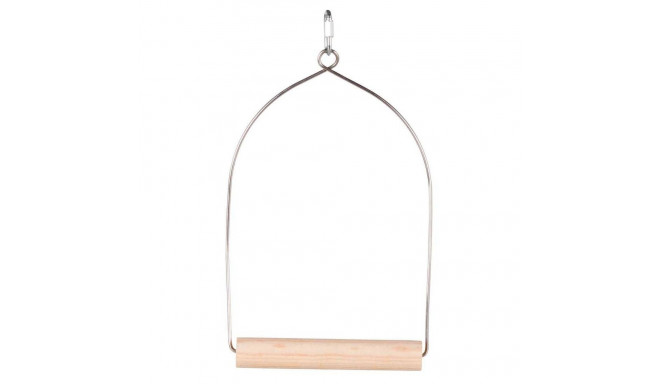 Toy for parrots arch swing, wood, 15 × 27 cm