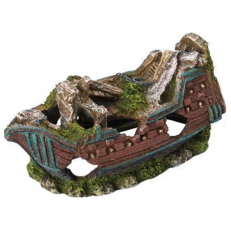 Aquarium decoration, shipwreck S 15cm