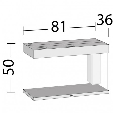 Akvaarium Rio LED 125 L hele puit