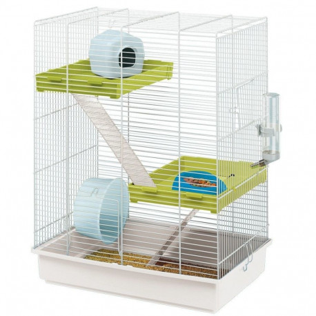 Cage Hamster Tris 46x29x58cm white
